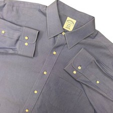 Brooks Brothers Shirt 16 4/5 Regent Button Up Blue Long Sleeve Classic Solid