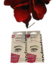 Lot of 2 Andmetics Brow Wax Strips Vegan New 