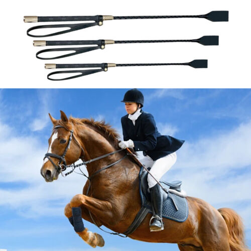 DE Kleine Gerte Klassische Form Premium BDSM Leder Peitsche SM Reitgerte 45-60cm - Bild 22 von 25