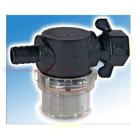 Shurflo Swivel Nut Strainer 1/2 Barb Inlet Clear Bowl, 255-325 Shurflo Swivel Nut Strainer 1/2 Barb Inlet Clear Bowl, 255-325