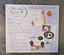 Creative Memories 7x7 White Ruled Scrapbook Pages RCM-7R, 5 sheets/10 pages NEW