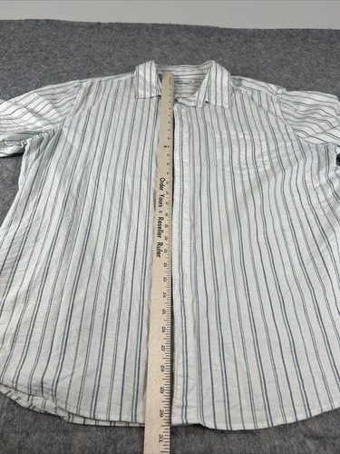 Sonoma Goods For Life Button-Down Shirt Men's XXL Short Sleeve Multi Striped - Picture 2 of 8