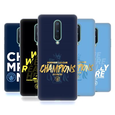 MAN CITY FC 2021 LEAGUE CHAMPIONS SOFT GEL CASE FOR GOOGLE ONEPLUS PHONES
