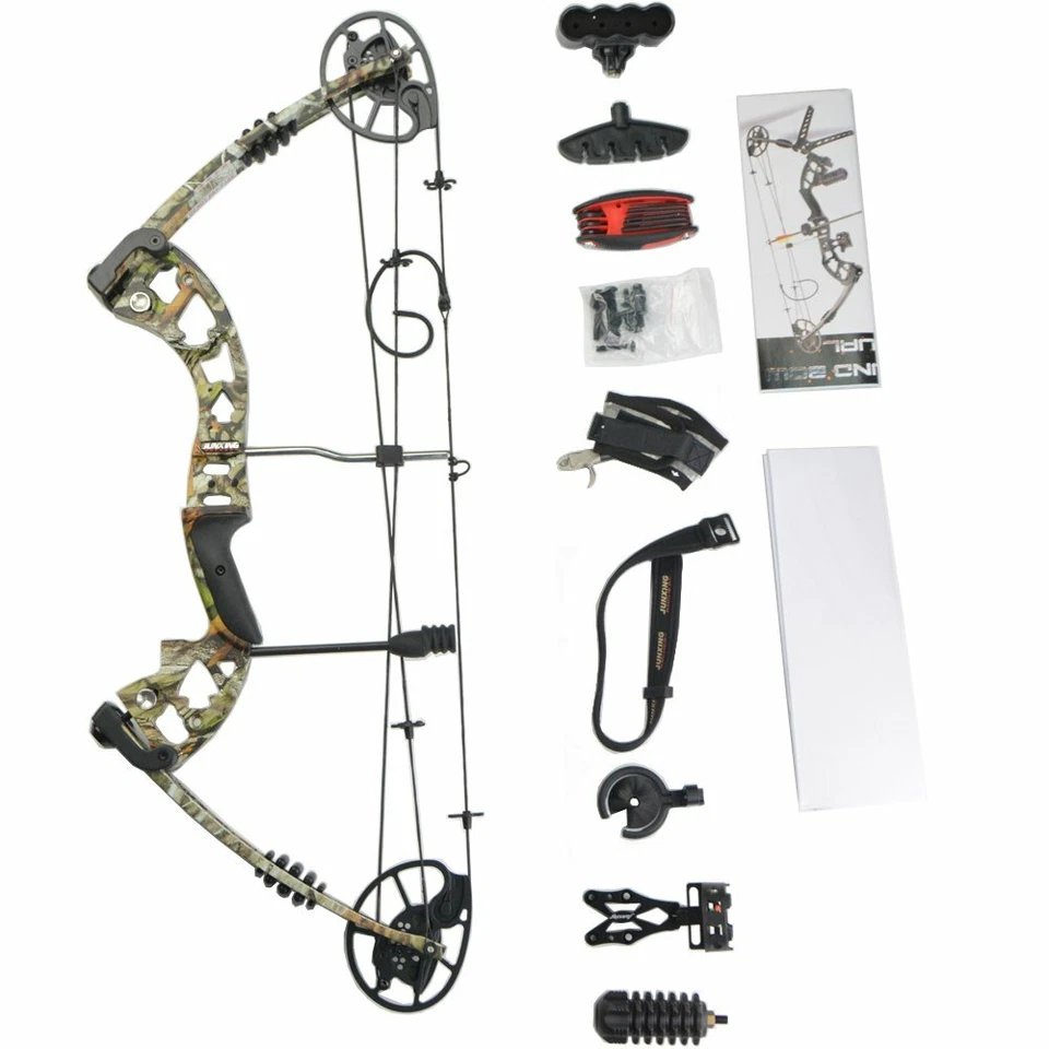 Compoundbogen Set Jagdbogen 30-70 lbs 320fps Bogenschießen Sportbogen RH Bogen - Bild 2 von 4