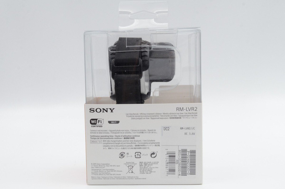 Sony RM-LVR2 Live View Remote Control Action Cam Black NEW