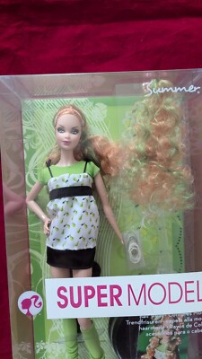 Barbie Super/Top Model Summer Hair Wear 2007 Mattel Puppe NRFB Model Muse