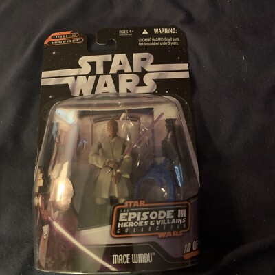 Star Wars Greatest Battles Mace Windu 10 Episode 3 III Action Figure 2006