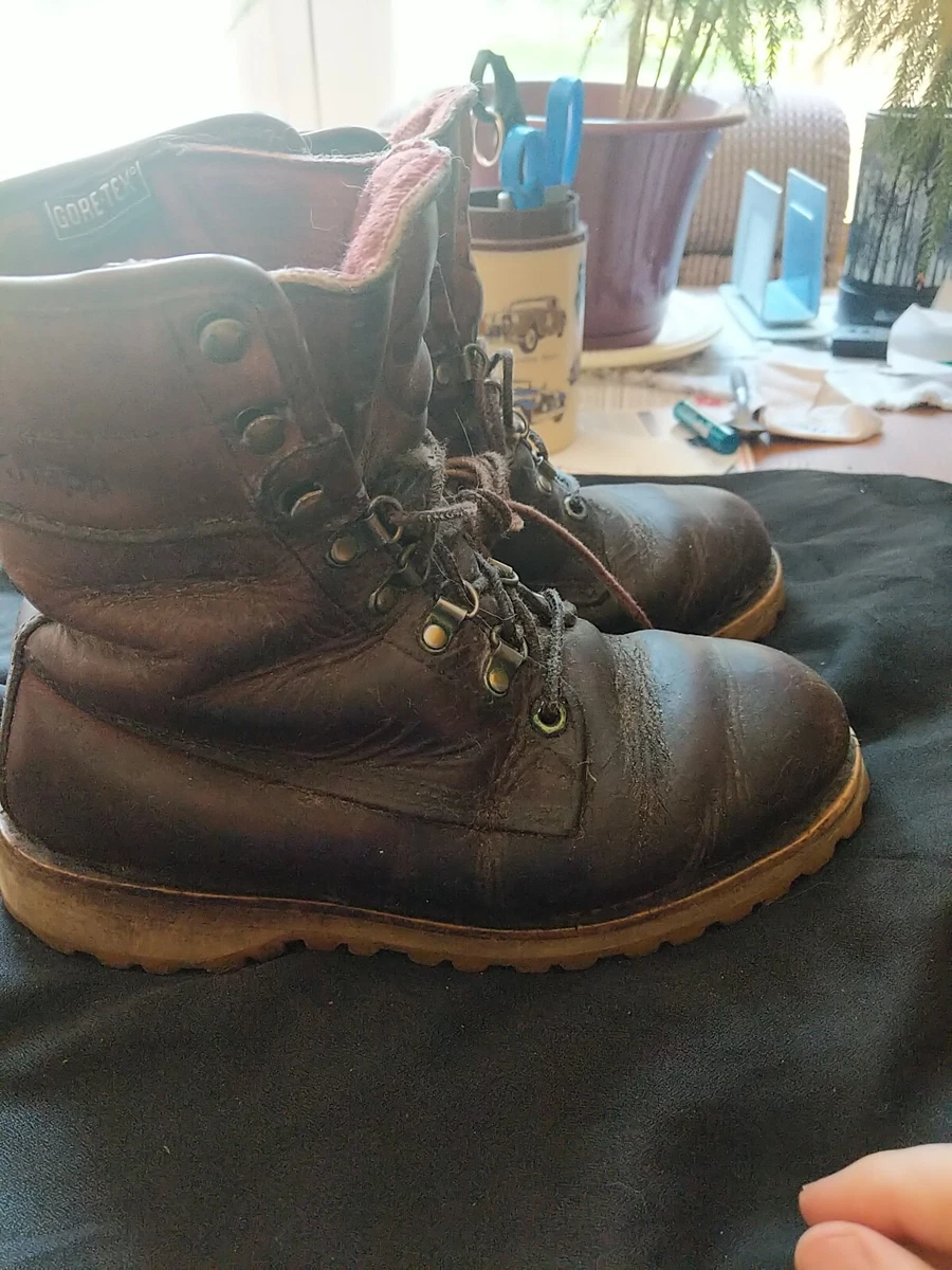VINTAGE MENS KNAPP WORK BROWN BOOTS SIZE 7.5 EE OIL RESISTANT US MADE Gore tex