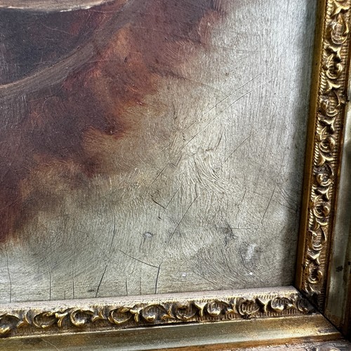 Antique Oil Painting Equestrian Portrait Horse Folk Art CHICAGO,IL c.1890s Label - Picture 12 of 20