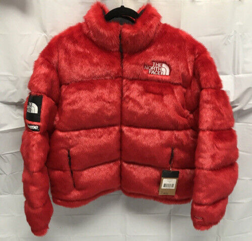 Supreme x The North Face Studded Nuptse Red Jacket SS21 - Size Medium