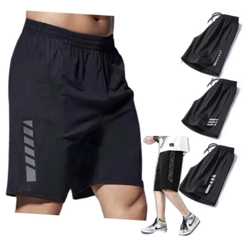 Pantalone corto uomo uso sportivo e casual design basic vita media per estate - Foto 2 di 11