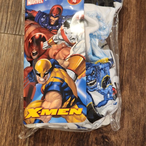 Vintage 2006 Hanes Marvel X-Men Boxer Briefs Size 4 Boys 2 pk Underwear NEW - Picture 3 of 7