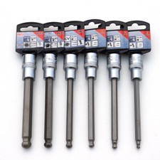 Bit-Einsatz Innensechskant mit Kugelkopf, Antrieb 1/2", Gr&ouml;&szlig;e 5 - 12mm nach Wahl