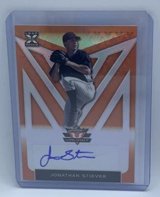 2020 Leaf Valiant Jonathan Stiever White Sox Orange  Auto 28/75
