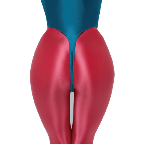 AMORESY Damen Sexy Glatt Bademode Einteiler Hohe Taille Badeanzüge Turnanzüge - Bild 16 von 34