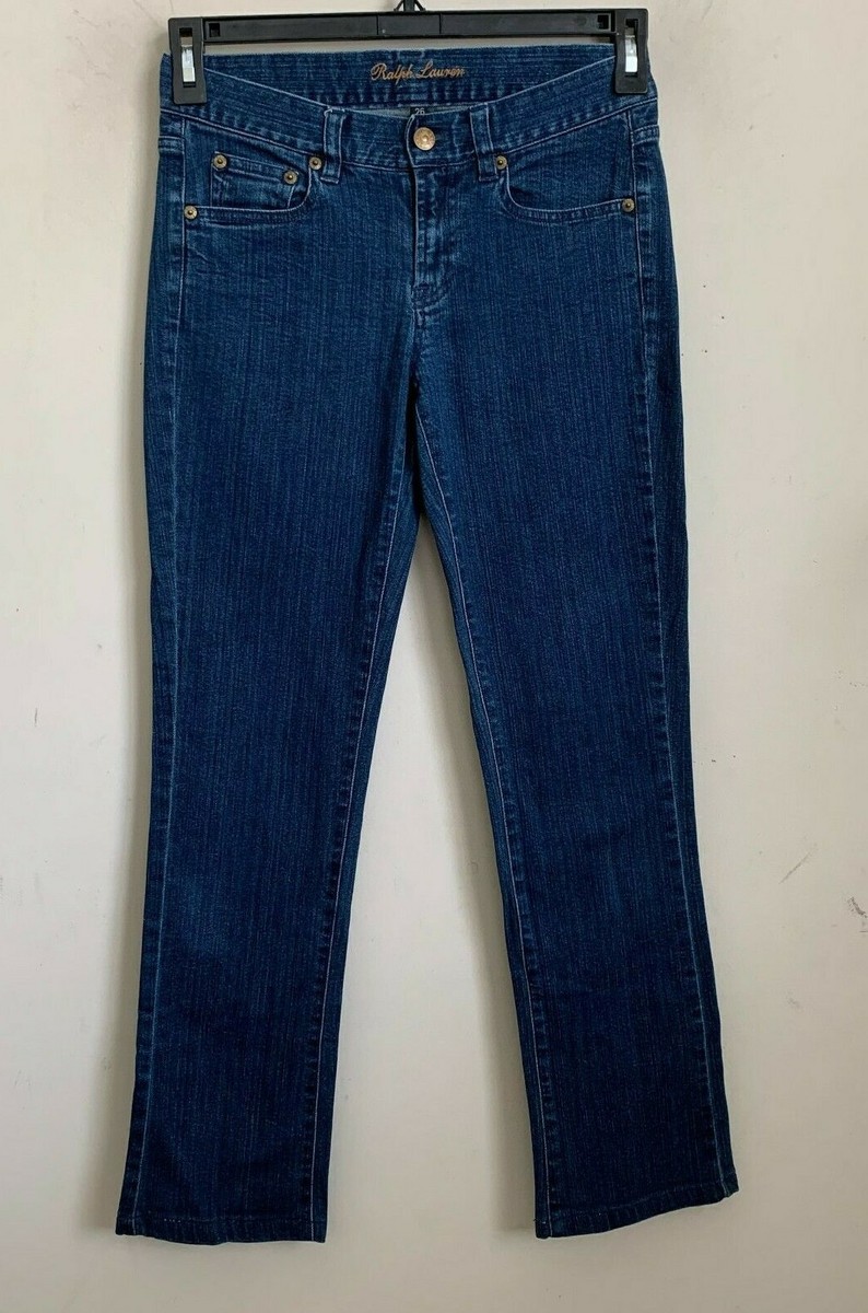 Ralph Lauren Vintage Womens Jeans Pony Bead Pocket Straight
