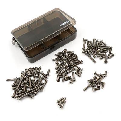 Yeah Racing Titanium Screw Assorted Set w/Box For Tamiya BBX (BB-01) #TSAS-0013