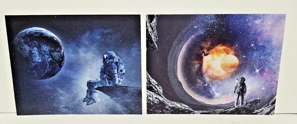 Impresión de arte de pared de 8x10 de astronauta flotando en el espacio 6 piezas América Foto 2 de 4