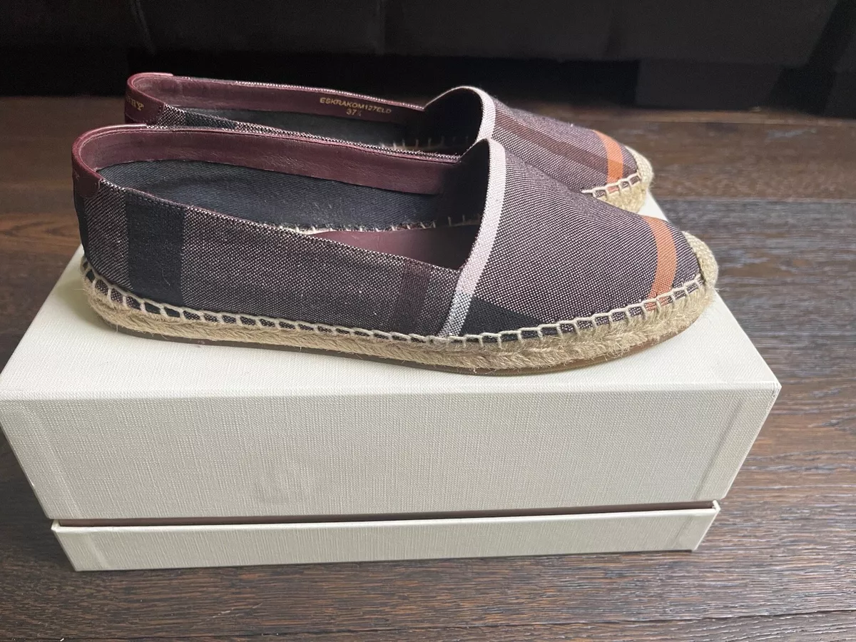 Burberry store women's espadrilles