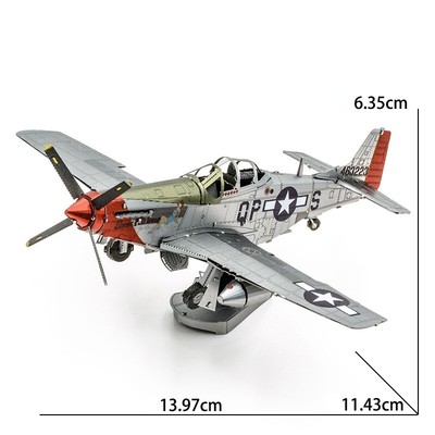3D Metal Model Puzzle Mustang Sweet Elena Paint Laser Cut Steel Model DIY Toy