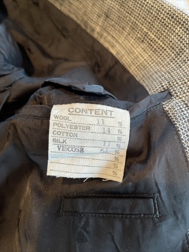 VINTAGE MIKE CARUSO SANTA MONICA CALIF MULTI PLAIDS BLAZER/SPORT JACKET SIZE 40R - Picture 9 of 11