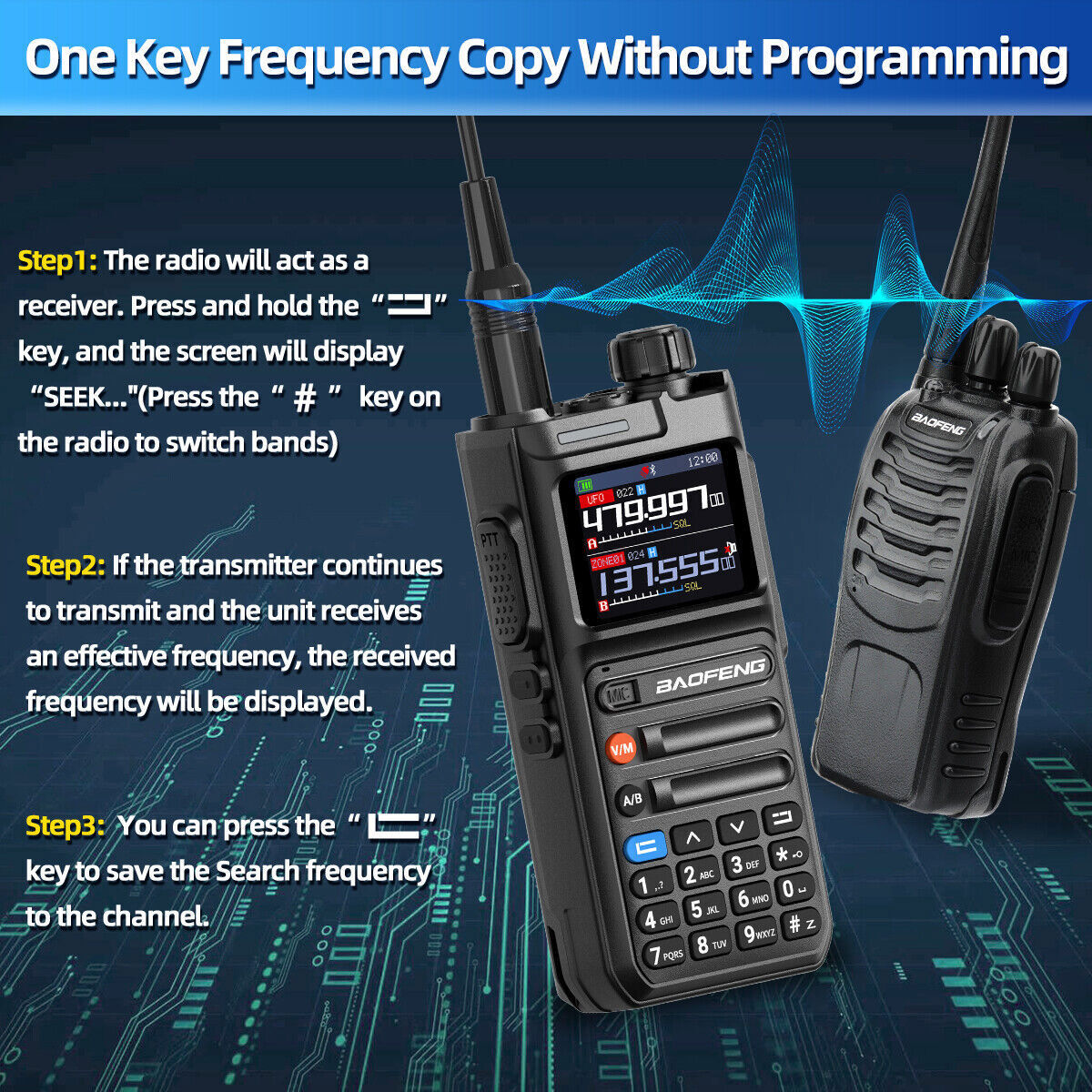 Baofeng AR26 GPS Walkie Talkie Long Range Phone APP Programming Recording Radio