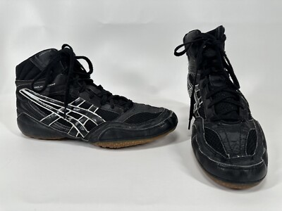 【新品・未使用】アシックス　レスリングシューズ　Split Second Asics Split Second Mens Size 12 Wrestling Shoes Black White