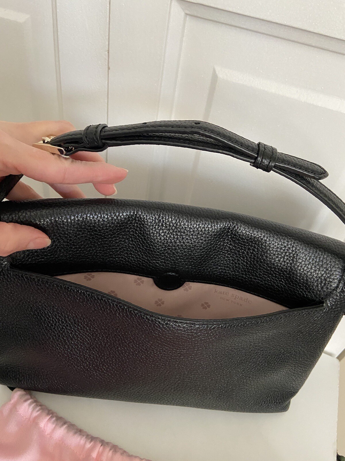 KATE SPADE NEW YORK Large Polly Leather Crossbody Bag eBay