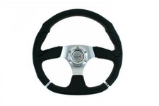 Sportlenkrad steering wheel DRIFT KJS motorsport 350mm offset:0mm Leder Schwarz