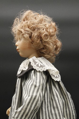 20" Vintage German Vinyl Artist Boy Doll Barbara Prusseit 1994 Freckle Red Hair - Picture 10 of 22