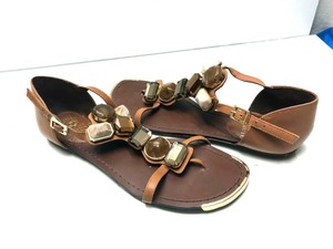 vince camuto gold flat sandals