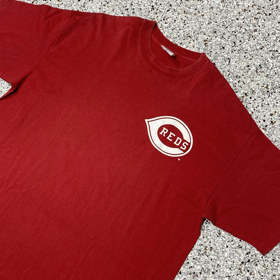 Винтажная футболка Majestic Cinncinati Reds одинарный шов размер XXL сделано в США S/S - Изображение 2 из 4