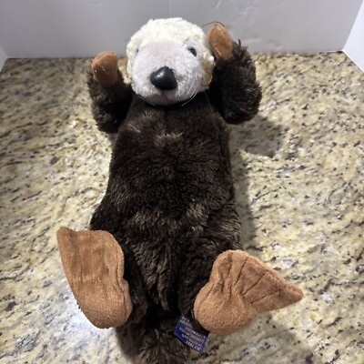 The Petting Zoo Vintage 1994 River Sea Otter 17'' Plush Stuffed Animal 