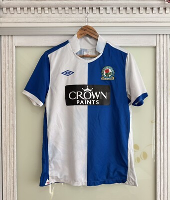 サッカーユニフォーム Black Burn Rovers W David Dunn #8 Blackburn Rovers 2010-2011 Home Soccer Jersey