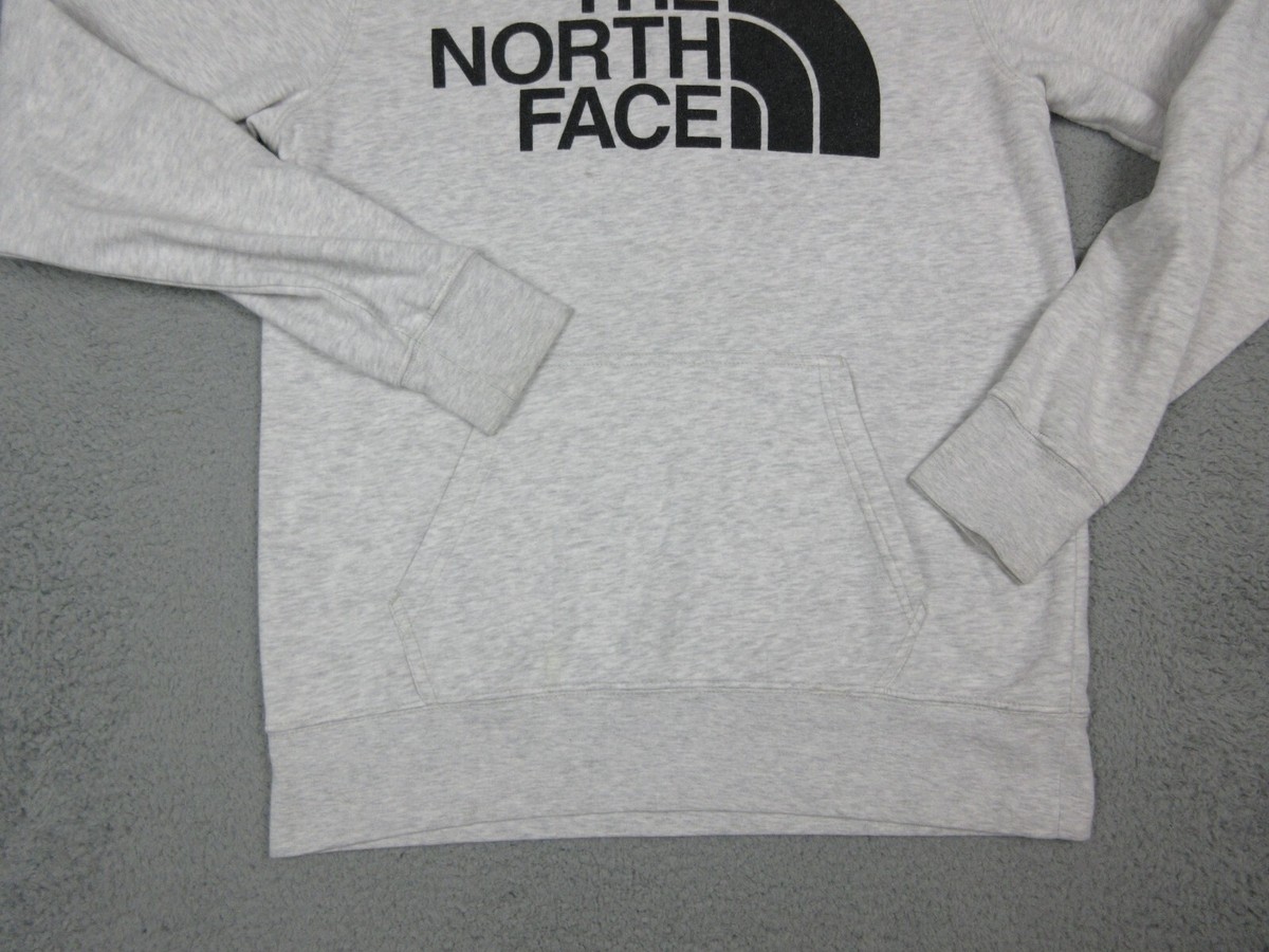 【送料&関税込】The North Face Logo Embroidered Sweatshirt North Face Sweater Mens Small Gray Logo Hoodie Outdoors