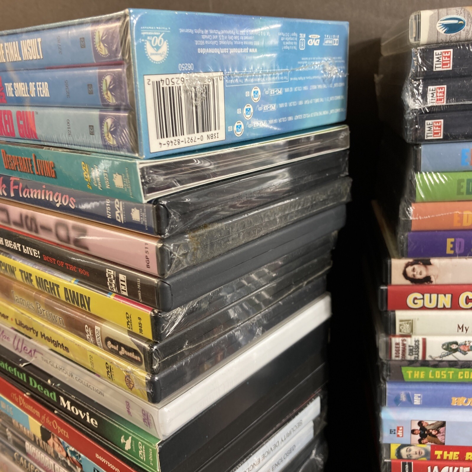 (110+) MASSIVE DVD WHOLESALE LOT CLASSICS ROCK COMEDY KAUFMAN