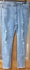 Quiz Stretch Denim Extreme Ripped Skinny Jeans UK6  RRP £29.99