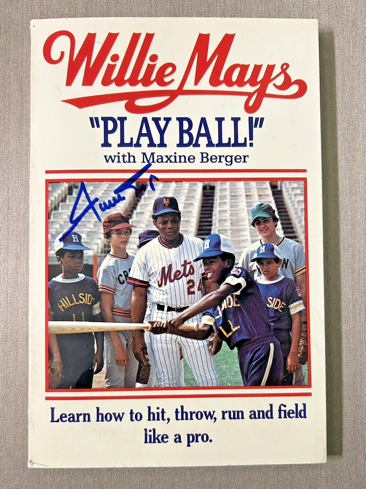 WILLIE MAYS SIGNED AUTO AUTOGRAPH 'PLAY BALL' 1ST ED BOOK PSA/DNA + UDA CARD