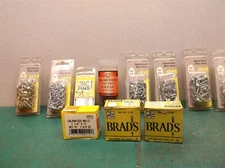 lot of 11 boxes tacks brads and pins