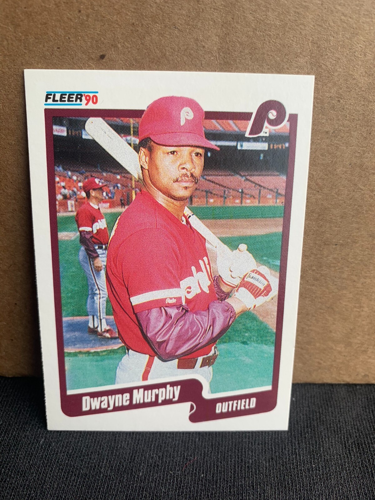 1990 Fleer Baseball Card Philadelphia Phillies Dwayne Murphy
