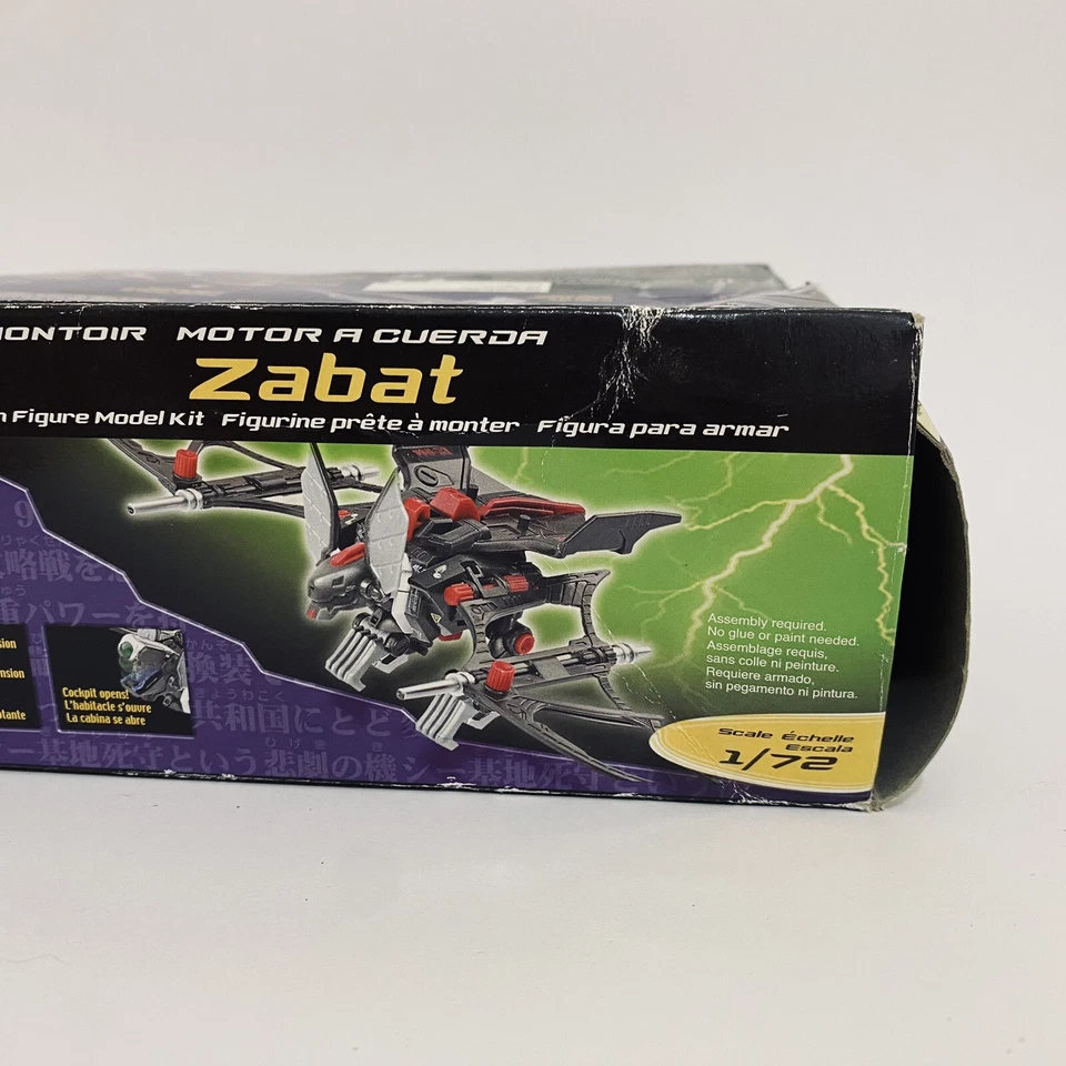 Figura de Acción Zoids TOMY Modelo Kit 1/72 Zoids Zabat Caja Original e Instrucciones Foto 4 de 4
