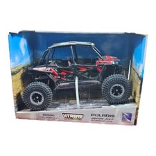 New Ray 1/18 Diecast Model Xtreme Off-Road Polaris RZR XP 4 truck Red Metallic