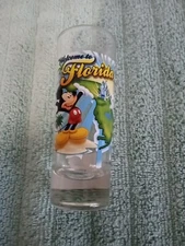 Welcome to Florida Tall Shot Glass - Mickey, Castle, Space Shuttle, Palm Tree