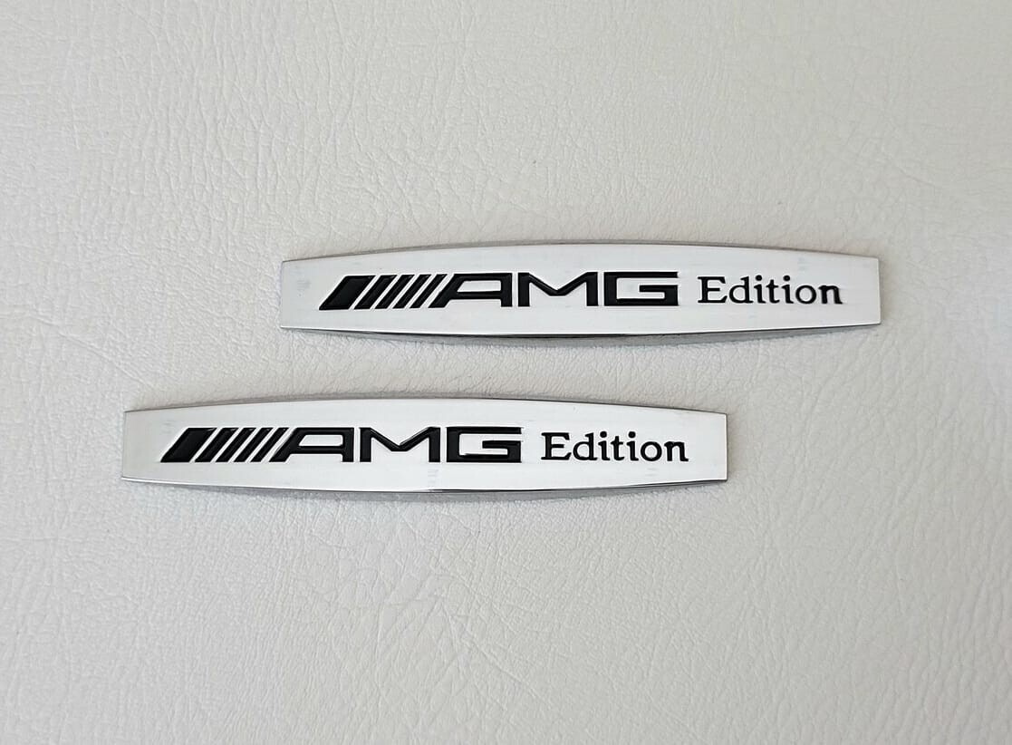 x2 Logo Emblema AMG Edition Laterales para Mercedes Accesorio Decorativo