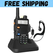 Digital Handheld Radio Scanner Fire Police VHF FM EMS Ham 2 Way Transceiver Dual