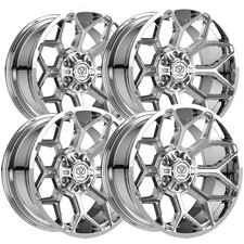 Set Of 4 Edge Off-road 302c 20x10 5x55x5.5 -19mm Chrome Wheels Rims