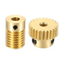 Worm Gear Set 0.5 Module 1:25 Reduction Rate(Gear-3mm Bore, Rod 5mm Bore)