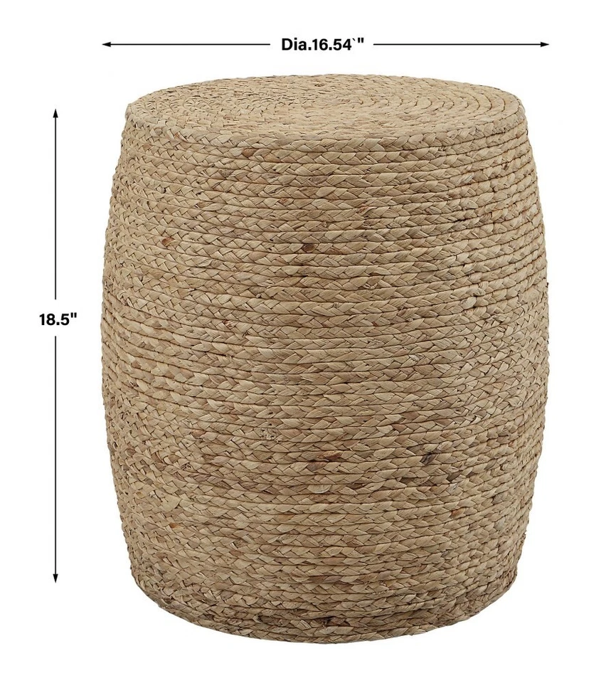 Resort - Accent Stool-18.5 Inches Tall and 16 Inches Wide-Natural Finish - Image 2 of 4