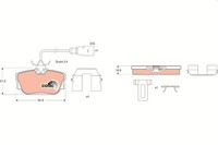 1 X Bremsbelagsatz BremsbeläGe TRW GDB1369 FüR VW