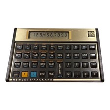 Vintage Hewlett-Packard HP 12C Financial Calculator USA LR44 Battery Working